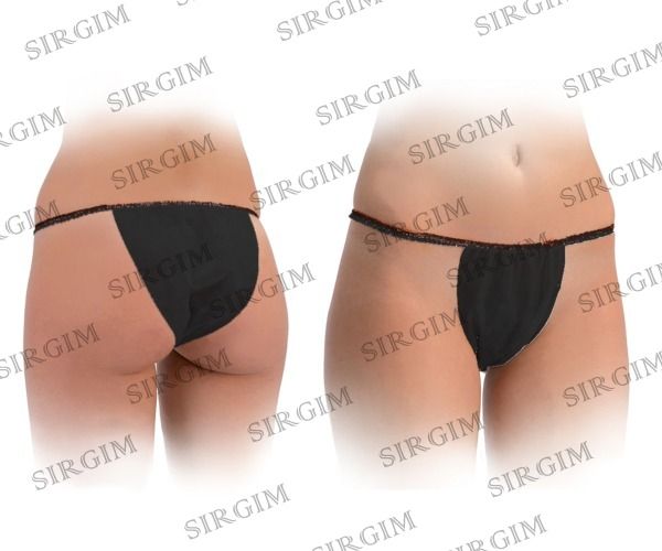 Slip donna MONOUSO in TNT NERO gr. 40  MADE IN ITALY 100 pz