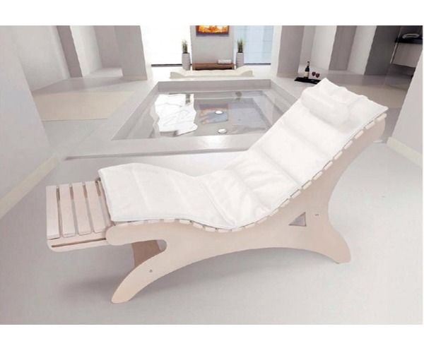 Chaise longue Sayuri ACERO SBIANCATO