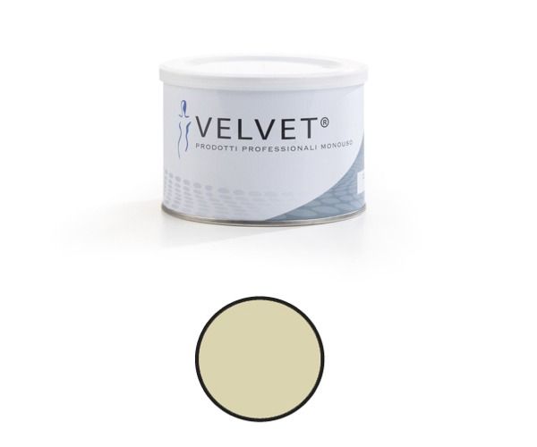 Cera depilatoria liposolubile Velvet vaso da 400 ml Ossido di Zinco
