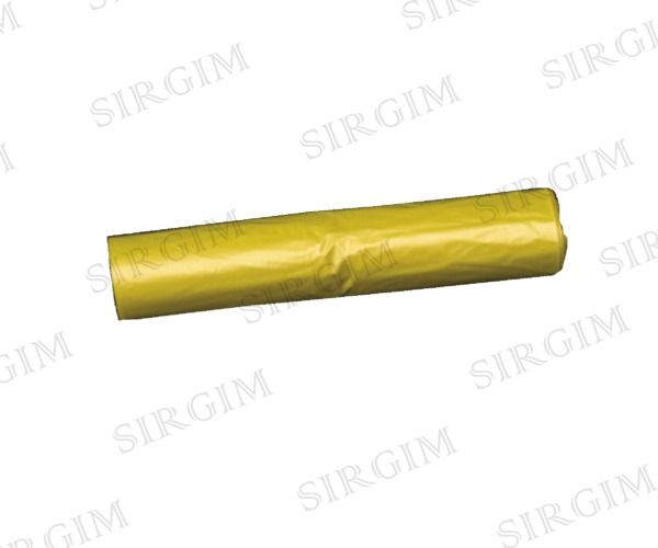 Sacchi rifiuti RIGENERATO GIALLO OPACIZZATO 72 x 110 spessore gr 42 rotolo confezione 300 pezzi