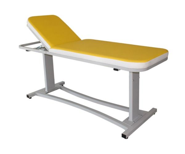 LETTINO acciaio DA VISITA A 1 SNODO CON PORTA ROTOLO LUNGHEZZA 190 cm LARGHEZZA 68 cm ALTEZZA 78 cm ...