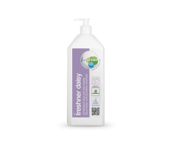 Detergente liquido delicato per l’igiene delle mani e del corpo FRESHNER DAISY ECOLABEL - flacone ...