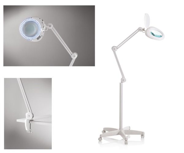 Lampada con lente 5 diottrie tonda stativo fisso LED LIGHT